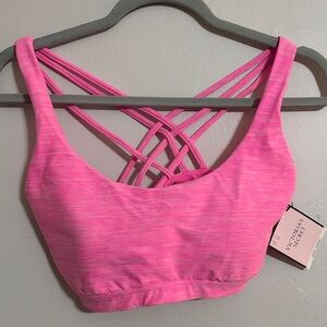 Victoria's Secret Vibrant Pink Crisscross Sports Bra